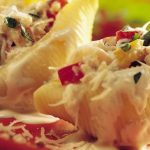 salmon stuffed shells, stuffed salmon shells